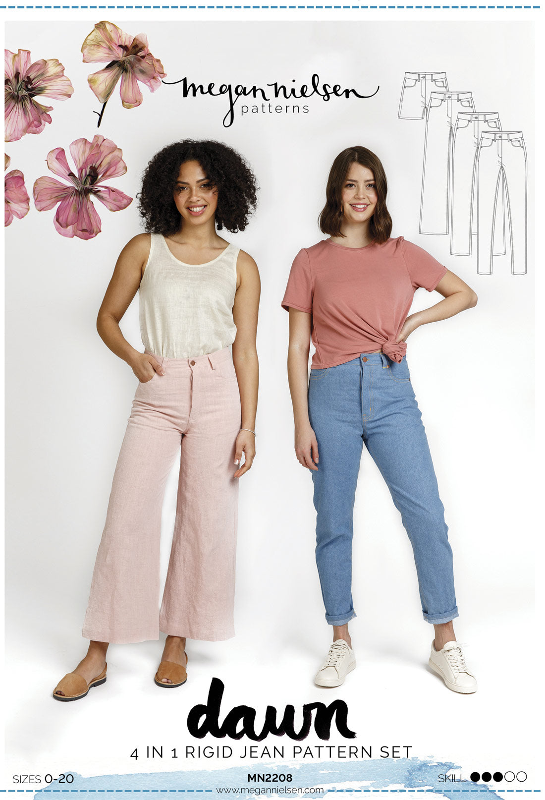 Dawn jeans weiß Clearance